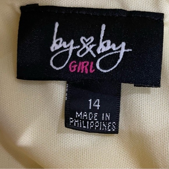 Amy Byer Girls Halter Neck Mixed Media Colorblock Maxi With Belt - Size 14 - Picture 7 of 11